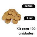 Ver imagem 3 de Placa MDF Cru 3mm Chapa 2 cm 100 Uni Recorte Redondo Aplique