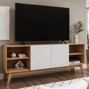 Ver imagem 1 de Rack Inovare 154,5cm 2 Portas TV 60" Cinamomo White Laca
