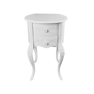 Mesa de Cabeceira Duas Gavetas Clássica