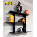 Ver imagem 4 de Kit Prateleira Versátil em Aço 59x59cm - Cinza Grafite