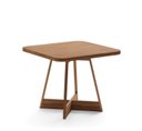 Ver imagem 1 de Mesa de Jantar Átria Quadrada 4 Lugares 90x90cm Pés Metal Nf Cor:nogal com Freijó