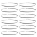 Ver imagem 1 de Kit 12 Bandejas Redondas para Servir 28cm Brancas Restaurante Bar Lanchonete Bubble Crippa