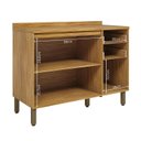 Ver imagem 4 de Balcão de Cozinha 3 Portas Tampo 100% MDF 120cm Malta Cinza/Amêndoa/Platina Espresso Móveis