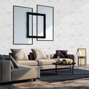 Ver imagem 4 de Placa Decorativa Flexível 3D Revestimento de Parede Mármore Branco - 90x50 cm
