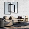 Placa Decorativa Flexível 3d Revestimento de Parede Mármore Branco - 0,90x0,60 Cm - 4