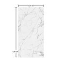 Ver imagem 2 de Placa Decorativa Flexível 3d Revestimento de Parede Mármore Branco - 0,90x0,60 Cm