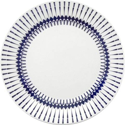 Kit 8 Pratos Rasos Biona Colb Oxford® Cerâmica 26 Cm.