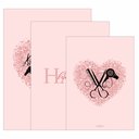 Ver imagem 4 de Kit 3 Quadro Decorativo Hair Studio Salão Cabelereira Beleza 40x28cm