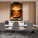 Ver imagem 1 de Quadro Decorativo Jesus Ceia Partilha do Pão Sala Quarto Casa Escritório