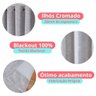 Cortina em Tecido 100% Blackout Linho 6,00 X 2,70 Metros Cinza Mescla Sala Quarto - 3