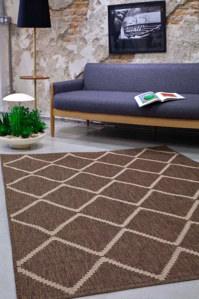 Tapete de Sala Wave Marrom 200x250 cm - 2