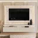 Ver imagem 3 de Painel Bancada Suspenso Para Tv 75" 2851 Off White Madetec