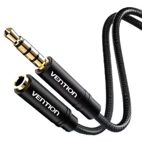 Cabo Adaptador Extensão P3 Estereo 4 Vias P Fones de Ouvido