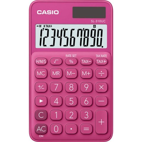 Calculadora Compacta Casio Sl-310uc-rd-n-dc - Pink