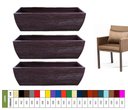 Ver imagem 1 de Kit 3 Vaso Planta 100x30 Jardineira Floreira Polietileno BGPLASTICOS CORES VARIADAS