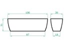 Ver imagem 3 de Kit 3 Vaso Planta 100x30 Jardineira Floreira Polietileno BGPLASTICOS CORES VARIADAS