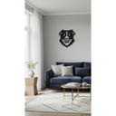 Ver imagem 3 de Quadro Decorativo Dino Border Collie Vazado Parede Escultura 3d Minimalista