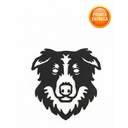 Ver imagem 5 de Quadro Decorativo Dino Border Collie Vazado Parede Escultura 3d Minimalista