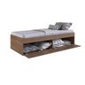 Quarto Juvenil com Cama, Guarda Roupas e Mesa de Cabeceira 80 Tókio Montana - 3