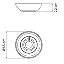 Ver imagem 3 de Kit 2 Vasos Indi 22cm para Planta Folhagens Flores Polietileno Tramontina Areia Jardim Varanda