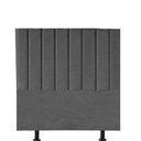 Ver imagem 2 de Cabeceira Estofada Carla 100cm Solteiro para Cama Colchão Box Quarto Linho Cinza - Aurora Line