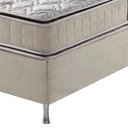 Ver imagem 4 de Cama Box Solteiro King Bege + Colchão Espuma D70/d28 2 Pillow Top Orleans 96x203x63cm