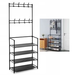 Rack Sapateira Arara Multiuso Tenis Roupa Sandalia Decoraçao Gancho Pendurar Cabide Sala Varanda Clo - 1
