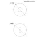 Ver imagem 2 de Jogo de Roseta Interna Redonda 813 Inox Cromado Stam