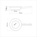 Ver imagem 2 de Frigideira Tramontina Allegra 20cm 1,3L Aço Inox Fundo Triplo com Tampa