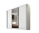 Ver imagem 1 de Guarda Roupas 1110 Diamond - 3PTS 8GAV c/1 Esp Pelic Branco Neve