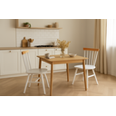 Ver imagem 2 de Kit 2 Cadeiras Madeira Maciça Milena:branco Fosco/natural