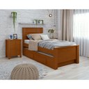 Ver imagem 5 de Cama Solteiro Athenas com Auxiliar Frassino Off White Flex - Lopas
