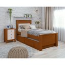 Ver imagem 6 de Cama Solteiro Athenas com Auxiliar Frassino Off White Flex - Lopas