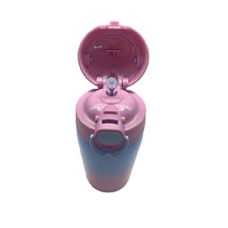 Copo Térmico Parede Dupla com Canudo Rosa - Buba - 3