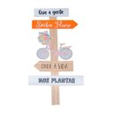 Ver imagem 1 de Placa Madeira que a Gente Saiba Florir Onde a Vida Nos Plan