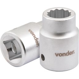 Soquete estriado enc 3/4" 36mm curto vanád. Vonder - 1
