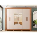 Ver imagem 1 de Guarda Roupa Casal com Espelho 6 Portas 2 Gavetas Eden Lux