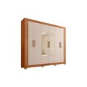 Ver imagem 5 de Guarda Roupa Casal com Espelho 6 Portas 2 Gavetas Eden Lux