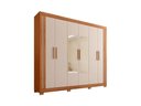 Ver imagem 5 de Guarda Roupa Casal com Espelho 6 Portas 2 Gavetas Eden Lux