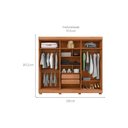 Ver imagem 3 de Guarda Roupa Casal com Espelho 6 Portas 2 Gavetas Eden Lux