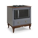 Ver imagem 1 de Balcão Cooktop Hannover 80cm com Nicho para Forno - 60716 Mmj-lz Lz-cinza/imbuia
