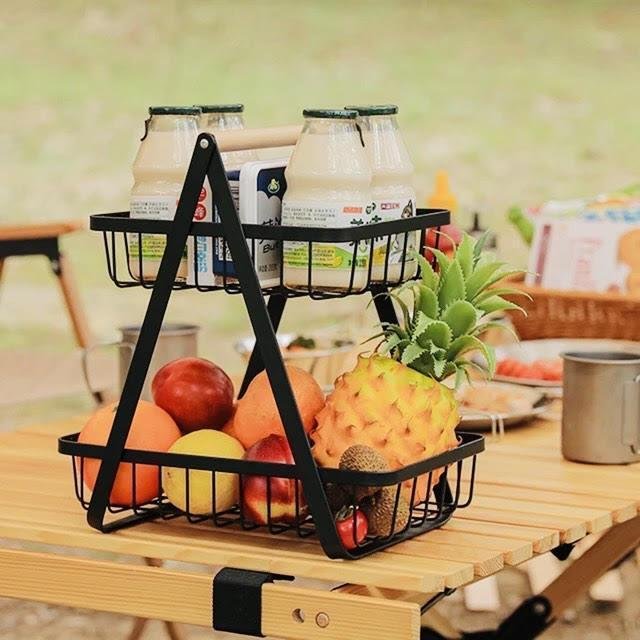 Fruteira de Mesa Organizador de Frutas Cesto Metal Aramado - 4