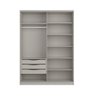 Guarda Roupa Solteiro 174cm com 2 Portas de Correr 100% Mdf Cor:grigio - 4