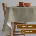 Ver imagem 3 de Toalha Mesa Plástica Pvc Térmica Louro Per 1,40 X 4,00
