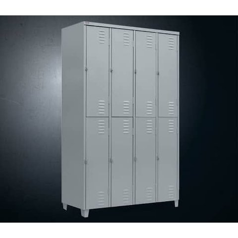 Guarda-volumes 8 Portas Grande | Cinza Zxy