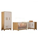 Ver imagem 2 de Quarto Infantil Completo Lion 4 Portas 6 Gavetas Branco/freijo - Pnr Móveis
