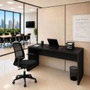 Ver imagem 4 de Conjunto Mesa de Escritório 1.60x60cm + Cadeira Ergonômica Sistema Syncron Pistão Classe 4