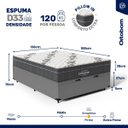 Ver imagem 4 de Cama Box Baú - Colchão Espuma D33 Ortobom Airtech 100 Casal