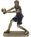 Ver imagem 1 de Escultura Decorativa Jogador Vôlei Estatueta em Resina 23cm
