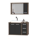Ver imagem 2 de Conjunto Gabinete Banheiro com Cuba e Espelho Turin 80 Avpr